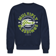 Load image into Gallery viewer, Multiply Crewneck Sweatshirt (White Outline) - navy