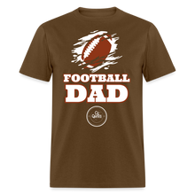 Load image into Gallery viewer, Football Dad Unisex Classic T-Shirt (White Background) - brown