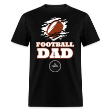 Load image into Gallery viewer, Football Dad Unisex Classic T-Shirt (White Background) - black