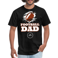 Load image into Gallery viewer, Football Dad Unisex Classic T-Shirt (White Background) - black