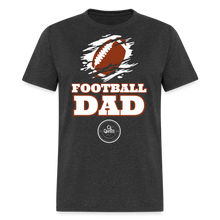 Load image into Gallery viewer, Football Dad Unisex Classic T-Shirt (White Background) - heather black