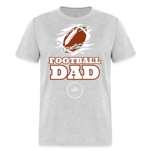 Load image into Gallery viewer, Football Dad Unisex Classic T-Shirt (White Background) - heather gray