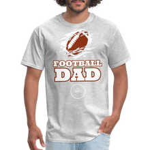 Load image into Gallery viewer, Football Dad Unisex Classic T-Shirt (White Background) - heather gray