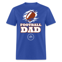 Load image into Gallery viewer, Football Dad Unisex Classic T-Shirt (White Background) - royal blue