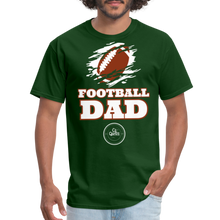 Load image into Gallery viewer, Football Dad Unisex Classic T-Shirt (White Background) - forest green