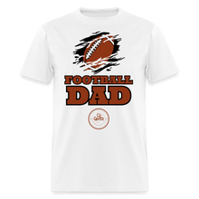 Load image into Gallery viewer, Football Dad Unisex Classic T-Shirt (Black Background) - white