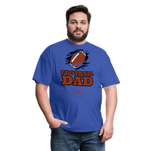 Load image into Gallery viewer, Football Dad Unisex Classic T-Shirt (Black Background) - royal blue