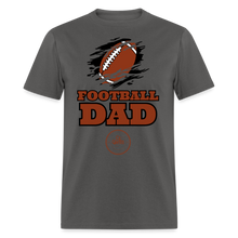Load image into Gallery viewer, Football Dad Unisex Classic T-Shirt (Black Background) - charcoal