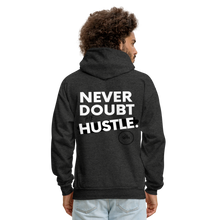 Load image into Gallery viewer, Never Doubt Hoodie (White Print) - charcoal grey