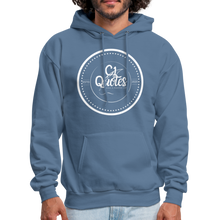 Load image into Gallery viewer, Never Doubt Hoodie (White Print) - denim blue