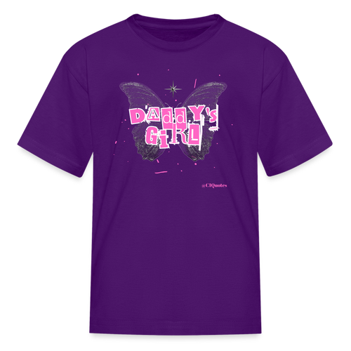 Daddy's Girl Kids' T-Shirt - purple
