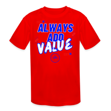 Load image into Gallery viewer, Always Add Kids' Moisture Wicking Performance T-Shirt - red