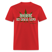 Load image into Gallery viewer, Dope Unisex Classic T-Shirt (White Outline) - red
