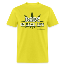 Load image into Gallery viewer, Dope Unisex Classic T-Shirt (White Outline) - yellow