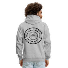Load image into Gallery viewer, Work Hard Play Hard Men's Hoodie - heather gray