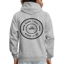 Load image into Gallery viewer, Work Hard Play Hard Men's Hoodie - heather gray