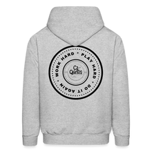 Load image into Gallery viewer, Work Hard Play Hard Men's Hoodie - heather gray