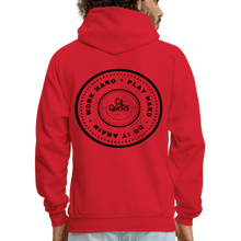 Load image into Gallery viewer, Work Hard Play Hard Men's Hoodie - red