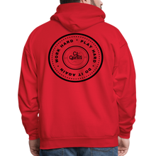 Load image into Gallery viewer, Work Hard Play Hard Men's Hoodie - red