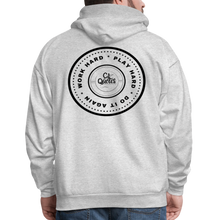 Load image into Gallery viewer, Work Hard Play Hard Men's Hoodie - ash