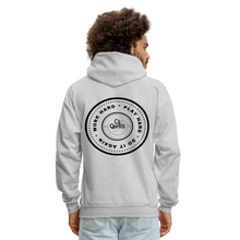Load image into Gallery viewer, Work Hard Play Hard Men's Hoodie - ash