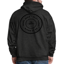 Load image into Gallery viewer, Work Hard Play Hard Men's Hoodie - charcoal grey