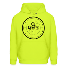 Load image into Gallery viewer, Work Hard Play Hard Men's Hoodie - safety green