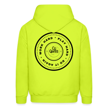 Load image into Gallery viewer, Work Hard Play Hard Men's Hoodie - safety green