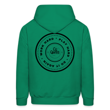 Load image into Gallery viewer, Work Hard Play Hard Men's Hoodie - kelly green