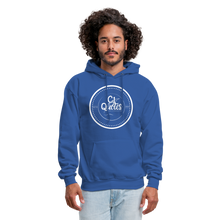 Load image into Gallery viewer, Success Over Excuses Men's Hoodie (White Print) - royal blue