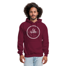 Load image into Gallery viewer, Success Over Excuses Men's Hoodie (White Print) - burgundy