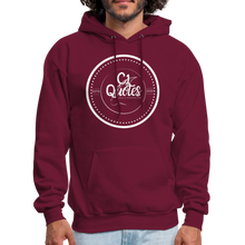 Load image into Gallery viewer, Success Over Excuses Men's Hoodie (White Print) - burgundy