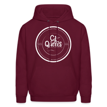 Load image into Gallery viewer, Success Over Excuses Men's Hoodie (White Print) - burgundy