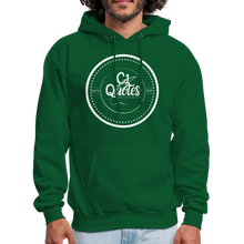 Load image into Gallery viewer, Success Over Excuses Men's Hoodie (White Print) - forest green