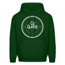 Load image into Gallery viewer, Success Over Excuses Men's Hoodie (White Print) - forest green