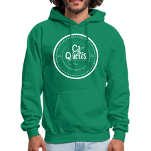 Load image into Gallery viewer, Success Over Excuses Men's Hoodie (White Print) - kelly green