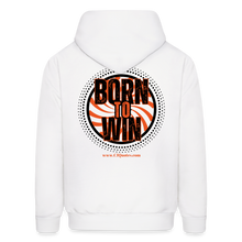 Load image into Gallery viewer, Born To Win Hoodie (Black Print) - white