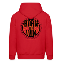 Load image into Gallery viewer, Born To Win Hoodie (Black Print) - red