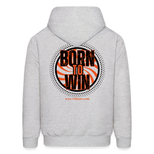 Load image into Gallery viewer, Born To Win Hoodie (Black Print) - ash