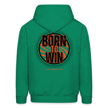 Load image into Gallery viewer, Born To Win Hoodie (Black Print) - kelly green