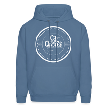 Load image into Gallery viewer, Dope In Real Life Hoodie (White Outline) - denim blue