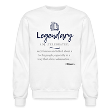 Load image into Gallery viewer, Legendary Sweatshirt (Black Print) - white