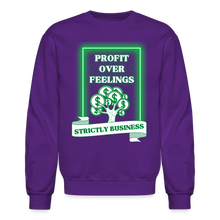 Load image into Gallery viewer, Profit Over Feelings Sweatshirt - purple