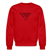Load image into Gallery viewer, Be Gracious Sweatshirt (Black Print) - red