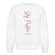 Load image into Gallery viewer, Stay Positive Sweatshirt - white
