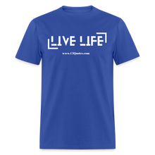 Load image into Gallery viewer, Live Life Unisex Classic T-Shirt - royal blue