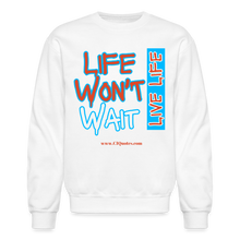 Load image into Gallery viewer, Live Life Crewneck Sweatshirt - white