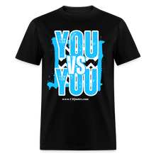 Load image into Gallery viewer, You vs You Unisex Classic T-Shirt (Blue w/ White Outline) - black