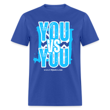 Load image into Gallery viewer, You vs You Unisex Classic T-Shirt (Blue w/ White Outline) - royal blue