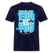 Load image into Gallery viewer, You vs You Unisex Classic T-Shirt (Blue w/ White Outline) - navy